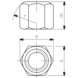 AMF Sechskantmuttern ohne Bund M 8 DIN 6330 B - Sechskantmuttern - 2