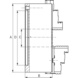 BISON Dreibacken-Drehfutter Stahl Durchmesser 250 mm DIN 6350 3504-250 - Dreibacken-Drehfutter, Planspiralfutter - 2