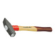 GEDORE manche Hickory de rechange complet pour marteau 1,500 kg ROTBAND-PLUS - Manche de rechange gainé, avec clavette et plaquette de fixation - 2