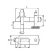 AMF Spannpratze gerade Nute 18 mm Spannbereich 13-46 mm - Spannpratzen - 2