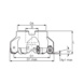 WIDIA Planfräser 15 Grad mit Bohrung Durchmesser 63,0 bis 77,1 x 40,0 mm Z6 - Planfräser HF 15° M1200 Mini - 2