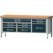 ANKE Werkbank Modell 283 V Platte Buche-Massiv 2000x700x850 mm RAL wählbar - Kasten-Werkbank Serie V - 1