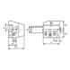 ORION VDI Werkzeughalter Form C4 Überkopf links VDI 50-32 - Axial-Werkzeughalter Form C4 Überkopf links - 2