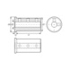 ORION Reduzierhülse E1+E2 40 x 10 x 69 mm mit Spannschrauben - Reduzierhülsen E1 + E2 mit Spannschrauben - 2