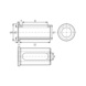 ORION Reduzierhülse E1+E2 K 20 x 16 x 52 mm mit Langloch - Reduzierhülsen E1 + E2 mit Langloch - 2