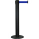 Absperrpfosten RS-Guidesystems GLA 85 Gurt 9 m x 50 mm blau, Pfosten schwarz - Absperrpfosten mit ausziehbarem Gurtband - 1