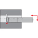 ATORN Mini-Schneideinsatz S Stechen Innen D min=9,4mm A8 1,5mm - Miniaturschneideinsatz stirnseitig - 3