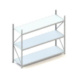 META Weitspannregal Mini-RACK Höhe 2200mm Grundregal mit Stahlpaneele 2600x800mm - Weitspannregal - 3