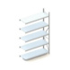 META Weitspannregal Mini-RACK Höhe 3000mm Anbauregal mit Stahlpaneele 1800x650mm - Weitspannregal - 3