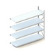 META Weitspannregal Mini-RACK Höhe 2500mm Anbauregal mit Stahlpaneele 2600x800mm - Weitspannregal - 3