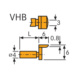 TESA Messeinsatz für FMS Typ VHB/25, rechtwinklig versetzt - Messeinsatz für elektronische Längenmesstaster FMS - 2