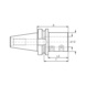 ATORN Vollbohrer Aufnahme BT40 (ISO 7388-2) Durchmesser 32 mm A=80 mm - Werkzeughalter für Wendeplatten-Vollbohrer - 2