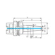 ATORN Hydro-Dehnspannfutter 3Grad HSK63 (ISO 12164) Durchmesser 6 mm A=120 mm - Hydro-Dehnspannfutter 3° - 3