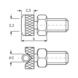 Embout de mesure TESA type TN 30 W, à revêtement carbure - Embouts de mesure M2,5 - 3