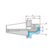EROGLU Fräseraufnahme SK40-14-50 mit Kühlkanalbohrungen - SK40 Fräseraufnahmen KKB - 2