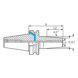 Mandrin de frettage EROGLU BT30-12-80, forme JD - Mandrin de frettage 4,5° - 2