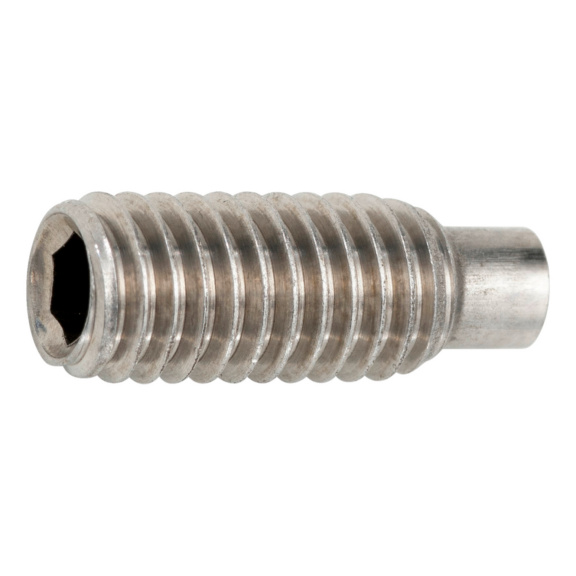 Set screw, hex socket, dog point - ISO 4028 A4 M3X6