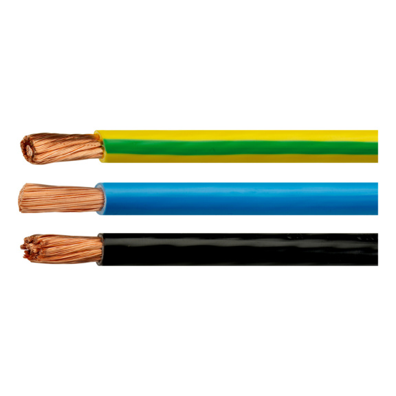 Installation conductor H07V2-K MKEM 90 - H07V2-K 10 GREEN/YELLOW