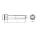 Hexagon socket screw, cylinder head - ISO 4762/DIN 912 12.9 ZP M2X8 - 2