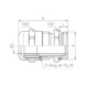 EMC CABLE GLAND MS EMC, brass nickel plated - EMC-CABLE GLAND BRS NI M40X1,5 - 2