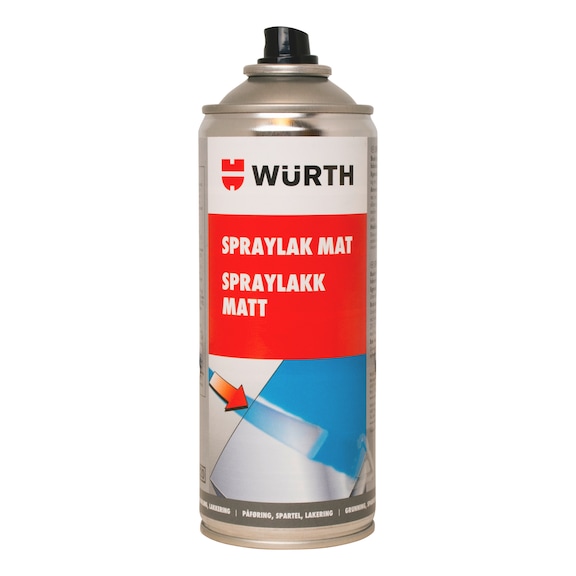 Spraymaling, mat - LAKSPRAY, SORT MAT, 400 ML.