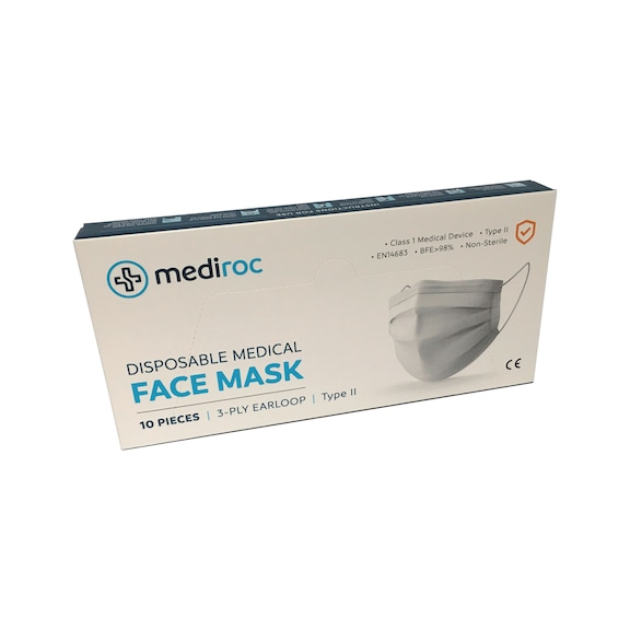 Masque chirurgical MEDIROC - MASQUE CHIRURGICAUX MEDIROC TYPE II R