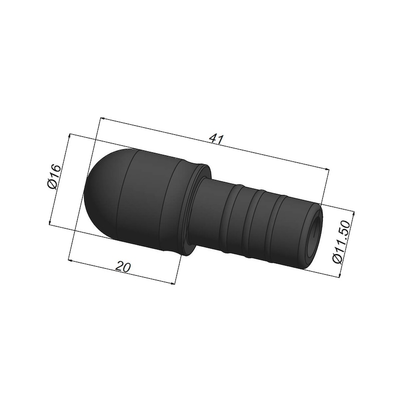 Bouchon de protection pour tube multicouches - BOUCHON DE PROTECTION TUBE MULTI Ø16 MM