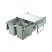 Recycling system, kitchen