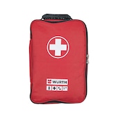 Fire extinguisher with first aid set