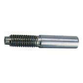 Tapered pin, male thread, unhardened