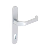Door handle, alu. for tubular frame door