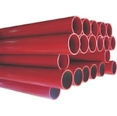 Plant pipe pre painted red seamless black GEN