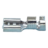 Push connector, uninsulated