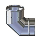 Curva 90GR m/f mono parete acciaio inox Ps STA