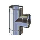 Racc. T 90GR femmina mono parete acc. inox Ps STA