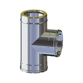 Racc. T 90GR m/f doppia parete acciaio inox Pd STA