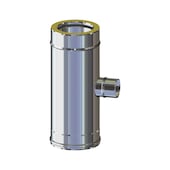 Racc. T 90GR ridotto DN80 doppia par. inox Pd STA