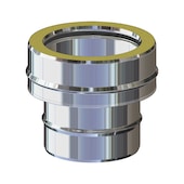 Giunzione mono/doppia parete m/f acc. inox Pd STA