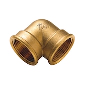 Gomito femmina/femmina 90 gradi Fig.90 ottone EUC