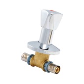 Rubinetto interc. con manopola 4015 Deltapress UNI