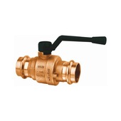 Press-Kugelhahn T16CRNL schwarzer Hebel GCM