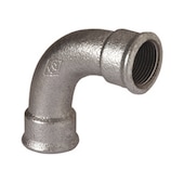 Curva lunga f/f 90 gradi Fig.2 EO zincata EUC