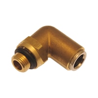 DIN 74234 brass angled connector with thread