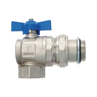 Pair of angle ball valves with tail pieces