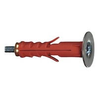 Nylon anchor with oval head countersunk screw