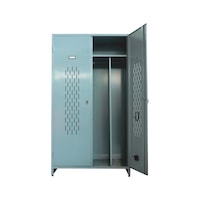 Ventilated changing room locker