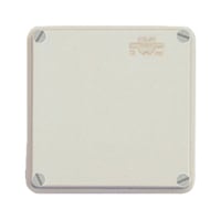 Wall junction box with smooth elements