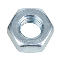Sekskantmøtrik ISO 4032, stål 6/8, forzinket, blåpassiveret (FZB)
