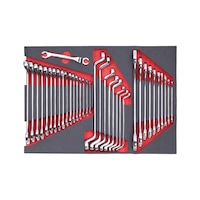Combination wrench assortment 36 pieces