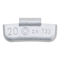 Zinc clip-on wheel weight For car steel rims